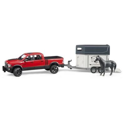 bruder 02501 RAM 2500 Power Wagon + Pferdeanhänger mit Pferd