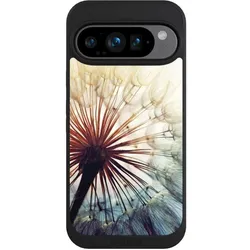 Nivocase Handyhülle für Google Pixel 9 Pro Hülle NIVOpure Case Schwarz Blumen Fotografie Pusteblume (Google Pixel 9 Pro), Smartphone Hülle, Schwarz
