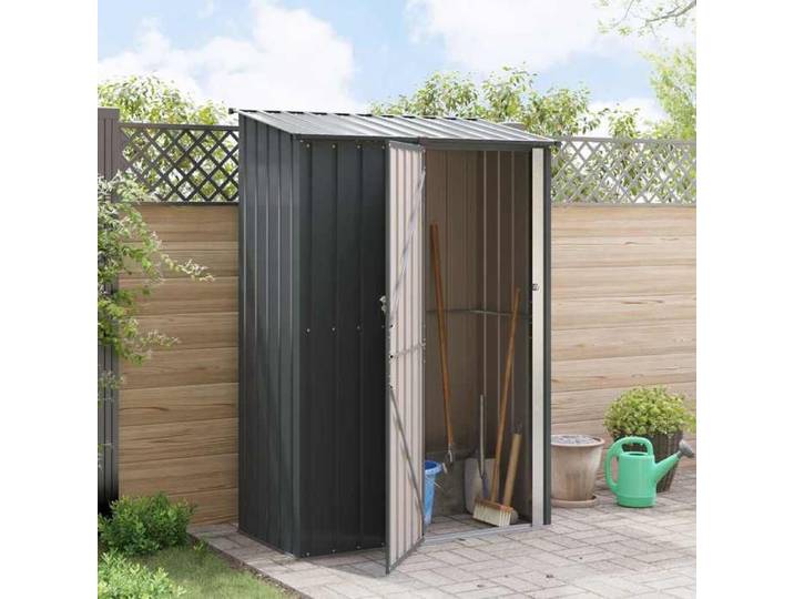 SALALIS - Cabanons de jardin Anthracite 140 5 x 74 x 200 cm Métал