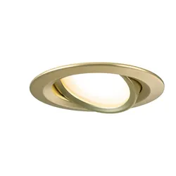 Paulmann 92406 LED Einbauleuchte 3-Step-Dim Nova Coin rund 84mm 50° Coin 3x6W 3x470lm 2700K Gold