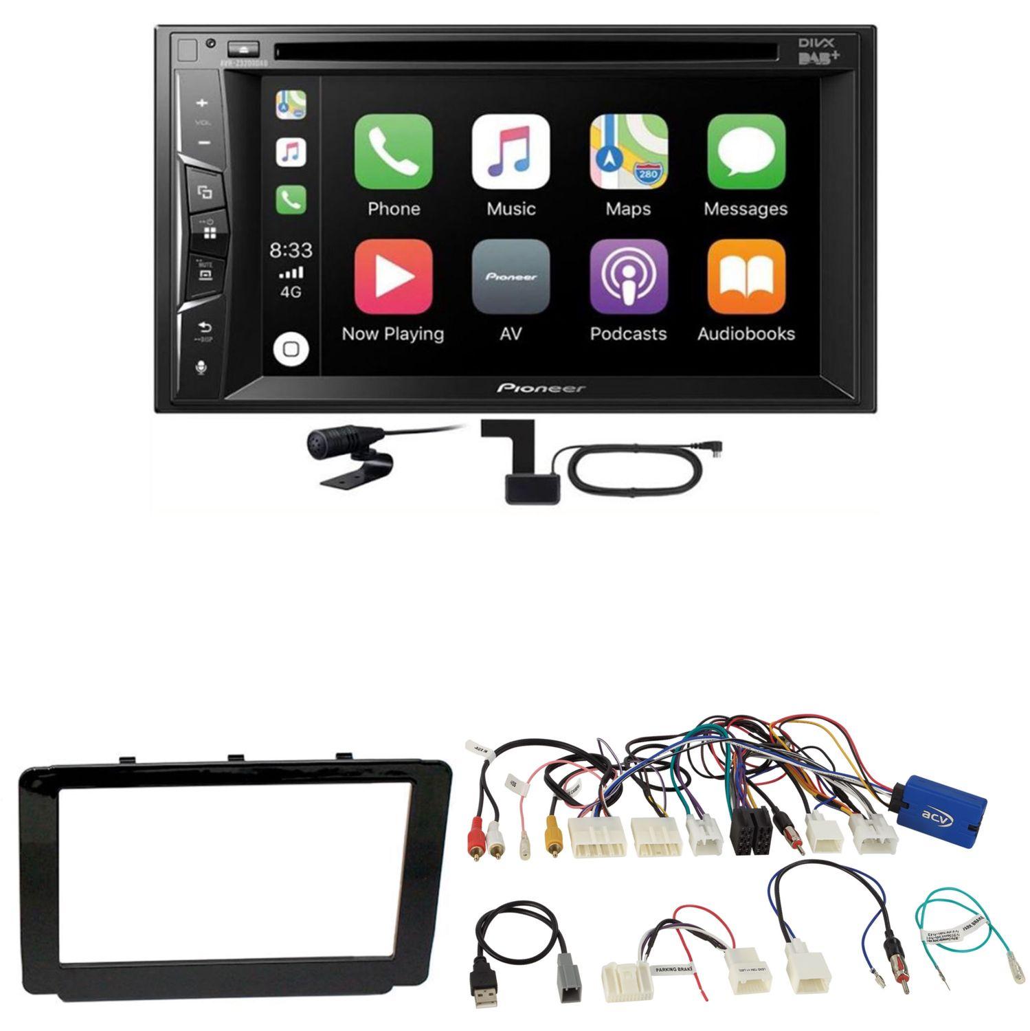 Pioneer AVH-Z3200DAB DAB+ Digitalradio Einbauset für Toyota Hilux 2016-2019