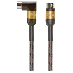 Roland RMIDI-G5A 1,5m MIDI-Kabel Winkel Gold Serie (1.50 m, MIDI Kabel), Audiokabel