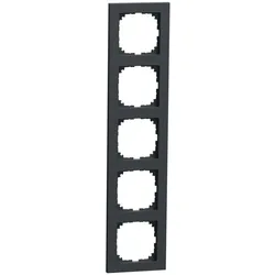 Merten MEG4050-3614 M-Pure-Rahmen, 5fach, anthrazit, M-Pure MEG40503614