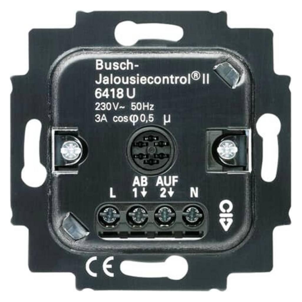 Busch-Jaeger UP Jalousie-Basis-Einsatz 6418U für 6430 + 6456 + 6457 (2CKA006410A0375)