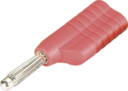 Schnepp S 4041L rt Büschelstecker Stecker, gerade Stift-Ø: 4mm Rot