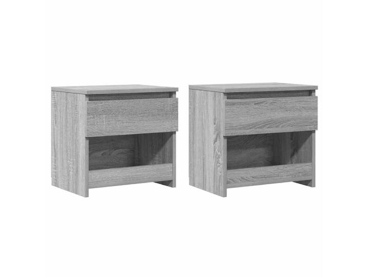 Tables de chevet bois transformé gris 40 x 30 x 39 cm