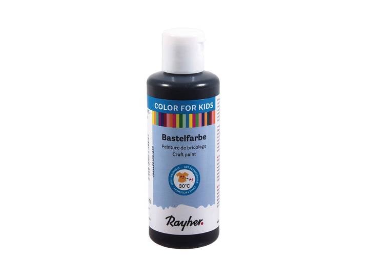 Rayher Kinder-Bastelfarbe Schwarz 80 ml
