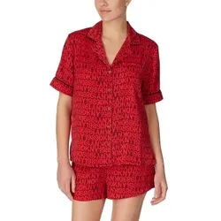DKNY Only In DKNY Top And Boxer Pj Set Rot Polyester Small Damen