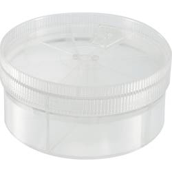 TRU COMPONENTS Sortimensdose (Ø x H) 92 mm x 43.5 mm Anzahl Fächer: 7 variable Unterteilung Inhalt 1 St. 1566806