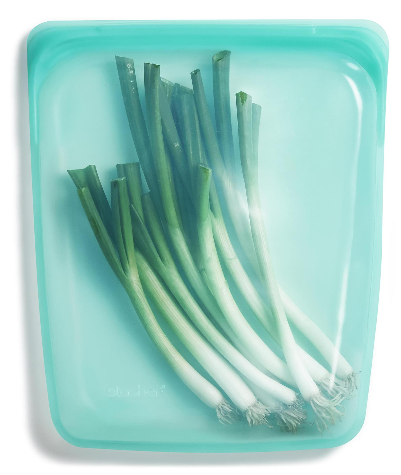 Stasher herbruikbare siliconen vrieszakken half gallon - Aqua