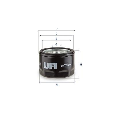 UFI Ölfilter 2373000 Anschraubfilter 63mm für Ford