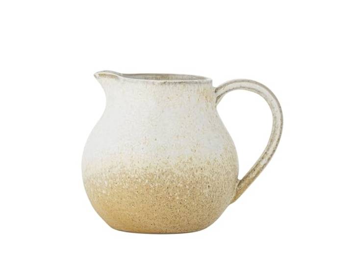 Bloomingville Paula Pot à lait en faïence – Design décoratif – Pot à lait parfait pour votre table de petit-déjeuner\, avec texture naturelle\, 435 ml
