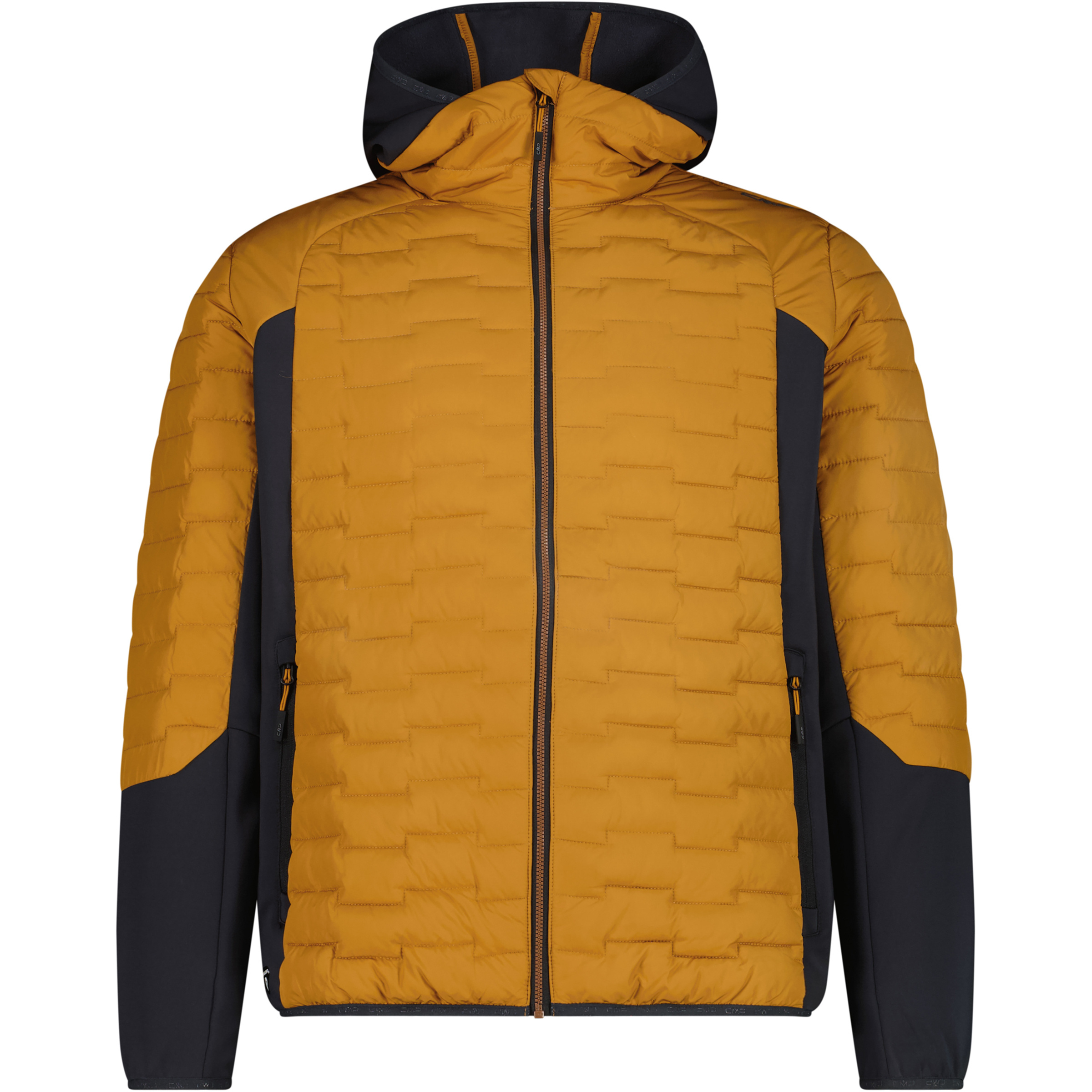 CMP Hybrid Herren Kunstfaserjacke gelb Größe S Trekking Wasserabweisend Wasserabweisend