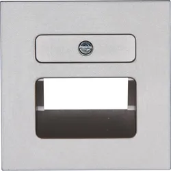 Kopp 371747184 ATHENIS - UAE-Abdeckung, Schrägauslass, 1-2 Anschlüsse, Farbe: stahl