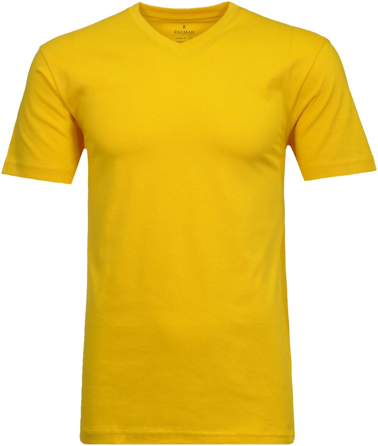 T-Shirt RAGMAN, Herren, Gr. 106, gelb, Baumwolle, Rundhals, Shirts T-Shirt gelb 106