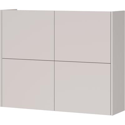 Hängeschuhschrank GERMANIA "Binetto", beige (kaschmir, navarra, eiche, nachbildung), B:97cm H:79cm T:27cm, Holzwerkstoff, Schränke, Garderobenschrank, Push-to-open, verstellbare Böden, Tiefe: 27cm