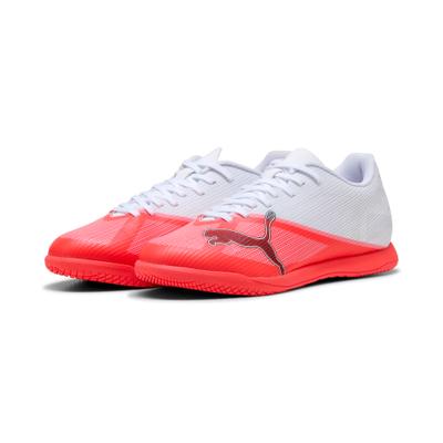 Fußballschuh PUMA "ULTRA 7 PLAY IT", Herren, Gr. 43, Textil, rot (ultra rot, puma schwarz, puma weiß), Synthetik, Schuhe Fußballschuh, für Halle und Straße