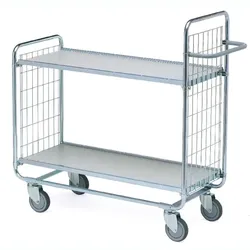 Etagenwagen Serie 100, max. 200 kg mit 2 Etagen Transportwagen, 1180x460x1120 mm