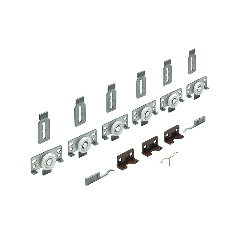 Hettich Möbel-Schiebetürbeschläge-Set, SlideLine 56, für einliegende Türen, 40kg 45235
