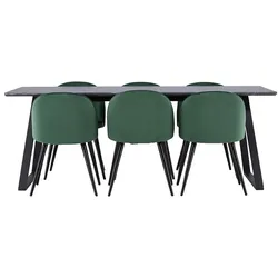 Ebuy24, Essgruppe, Essgruppe Malaga dunkel (MDF)