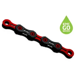 KMC Kette DLC 11 118L/Box Waxed 11-fach Black/Red