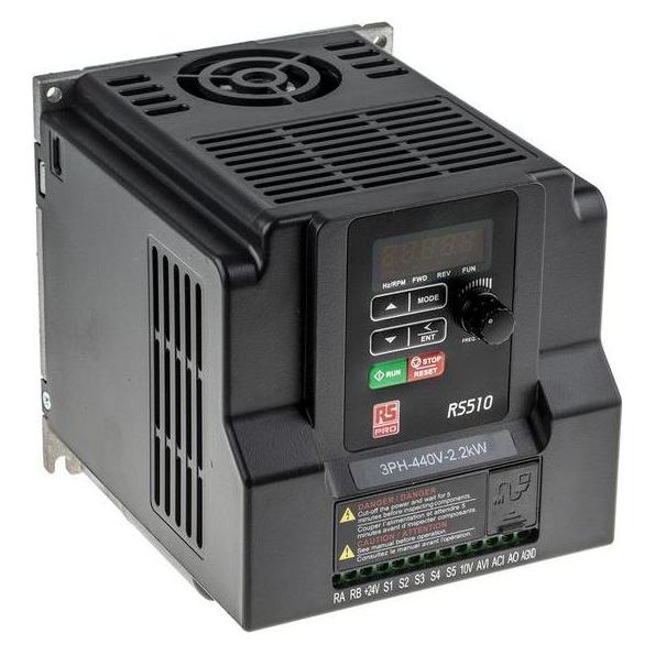 RS PRO Inverter Drive, 3 Phase, 2.2kW, 5.2A (1748218)