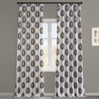 Exclusive Fabrics Mayan Printed Cotton Curtain (1 Panel)