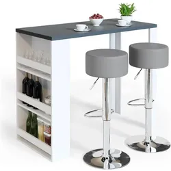 Vicco, Bartisch, Bartisch-Set (117 x 57 x 106 cm, 117 x 57 x 106 cm)
