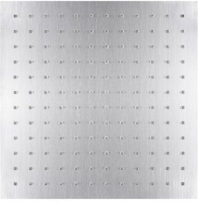 Herzbach Living Spa iX Regenbrause 19.600300.1.09 square, Edelstahl gebürstet, 300x300mm