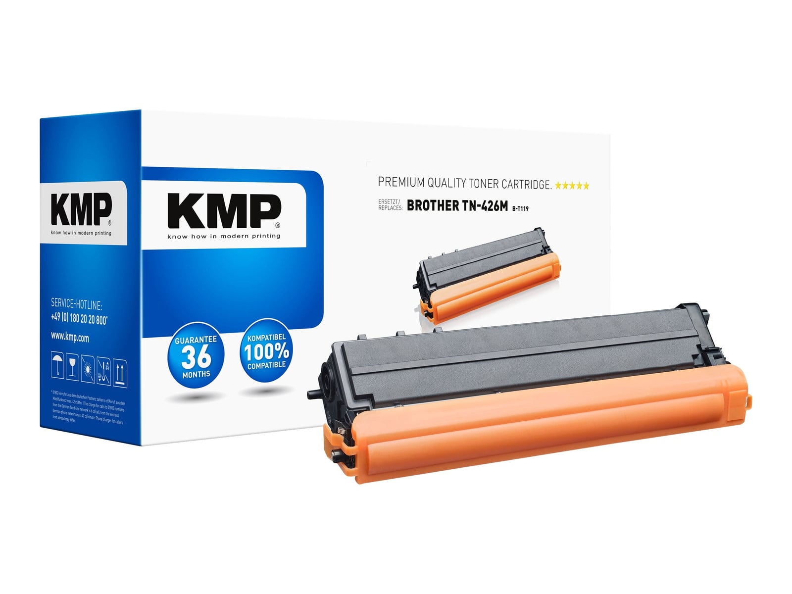 KMP B-T119 Magenta Toner vervanging voor Brother TN-426M
