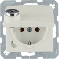 Berker SCHUKO-Steckdose ws/glänz 41638982