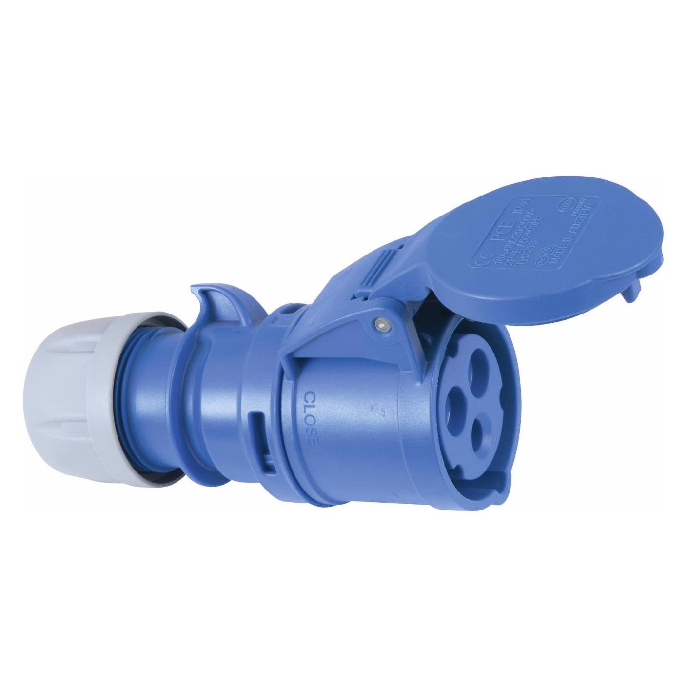 PCE CEE Kupplung 16A 3pol bl (CEE 16/3) (30236339)