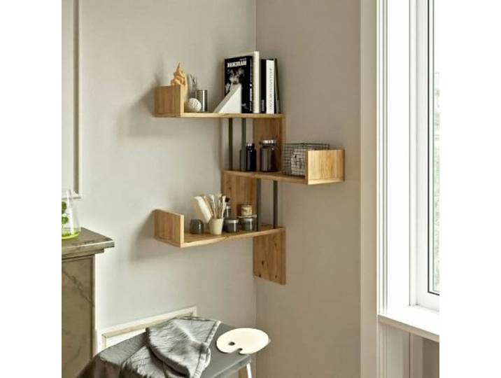 Dmora Regal Lyron 60x60x109,4h cm Braun 5 Regalböden