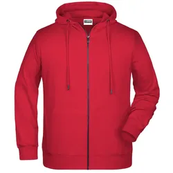 Zip Hoody mit Kapuze "8026" - 3XL - red