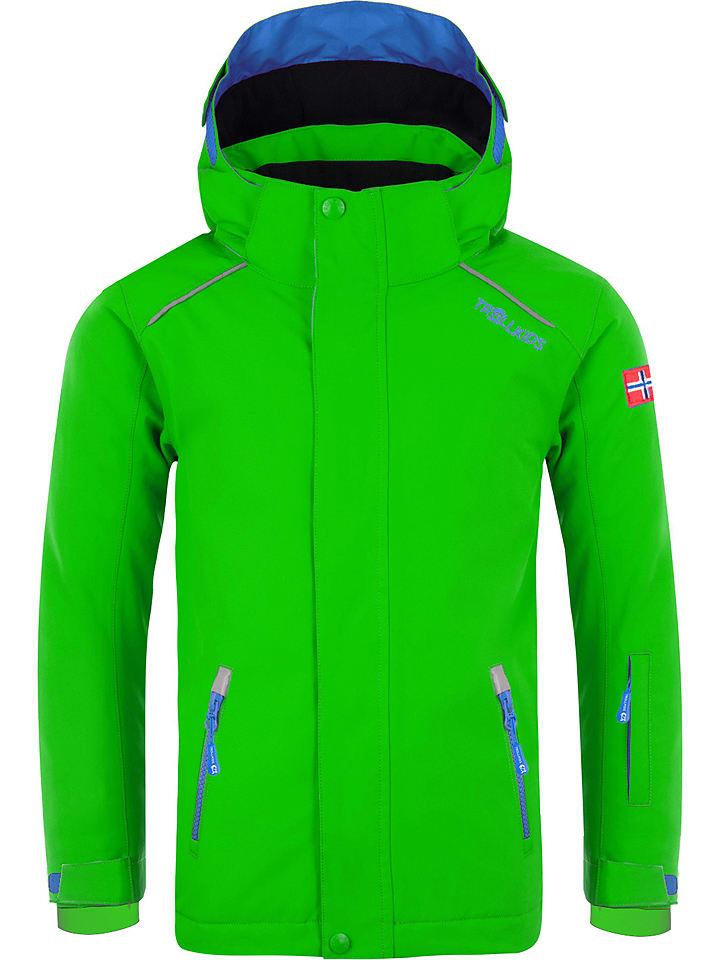 Trollkids Ski-/ Snowboardjacke "Holmenkollen Pro" in Grün - 104