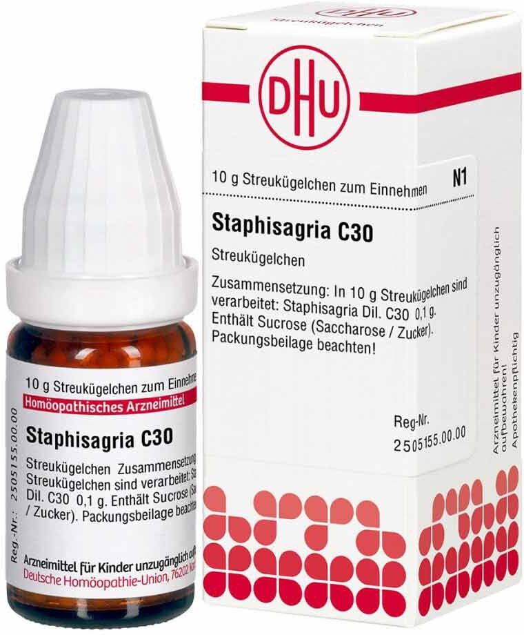 DHU Staphisagria C30 Globuli 10g