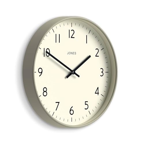 Jones Clocks Studio ronde wandklok - Grijs - 30 cm