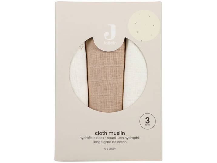Jollein Gazetücher Spucktuch Hydrophill 70x70cm (3pack)