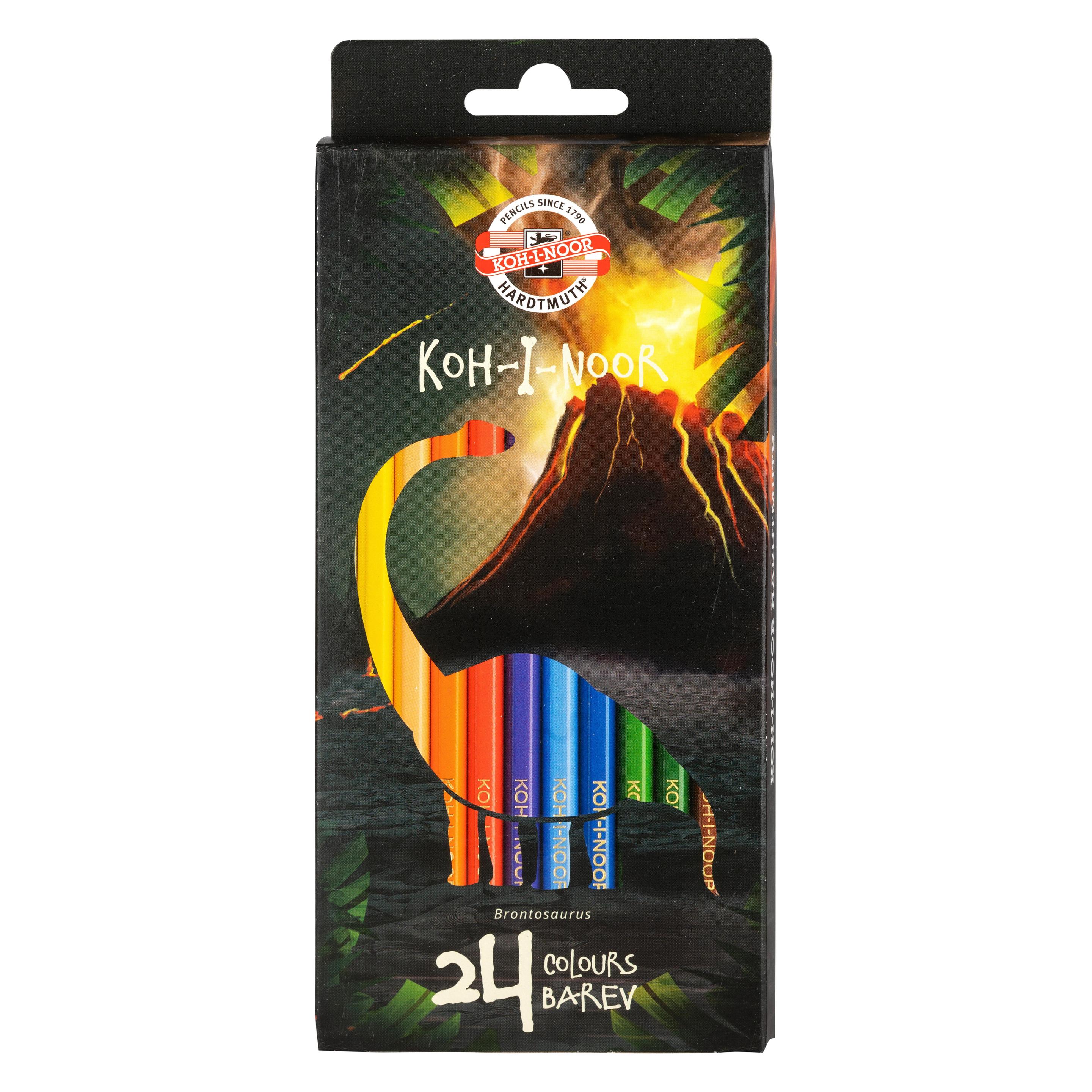 Koh-i-Noor Buntstifte Dino, 24 Farben (24x) (WIKR-975979)