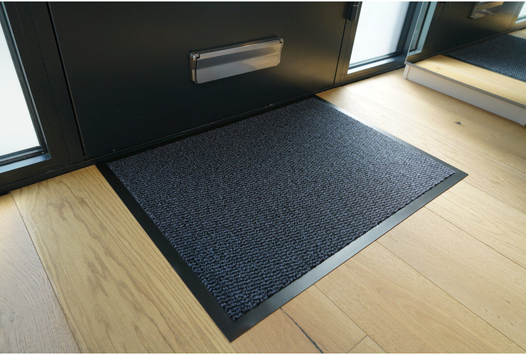 Sol 27 Outdoor Aarib Non-Slip Doormat Blue Runner 90cm x 300cm