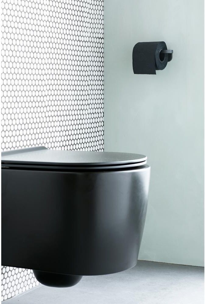 Toilettenpapierhalter BRABANTIA "Mindset", grau (anthrazit), B:14cm H:4,2cm, Kunststoff, Toilettenpapierhalter, Toilettenpapierhalter anthrazit Einheitsgröße