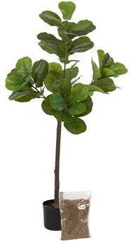 Kate and Laurel Fidmont Faux Fiddle Fig Tree