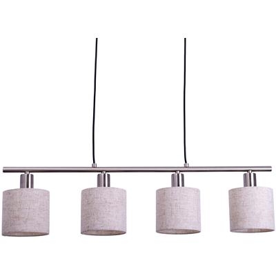 NÄVE Pendelleuchte "Maron", beige (natur), 4, 1 Stk., Leuchten, Hänge-, Stoffpendelleuchte, L: 71,5cm, 4xE14 max. 40W, Metall/Textil, Pendelleuchte