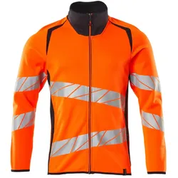 Warnschutz Sweatjacke "ACCELERATE SAFE" UV-Schutz - L - orange/schwarzblau