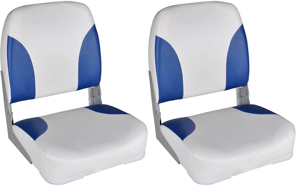 vidaXL Sièges de bateau lot de 2 Dossier pliable avec oreiller