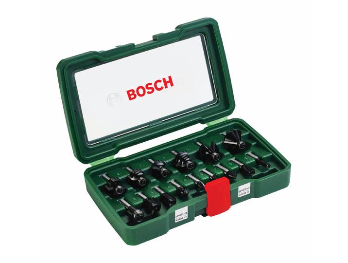 Bosch TC router Hartmetall Fräser Set 15 tlg.