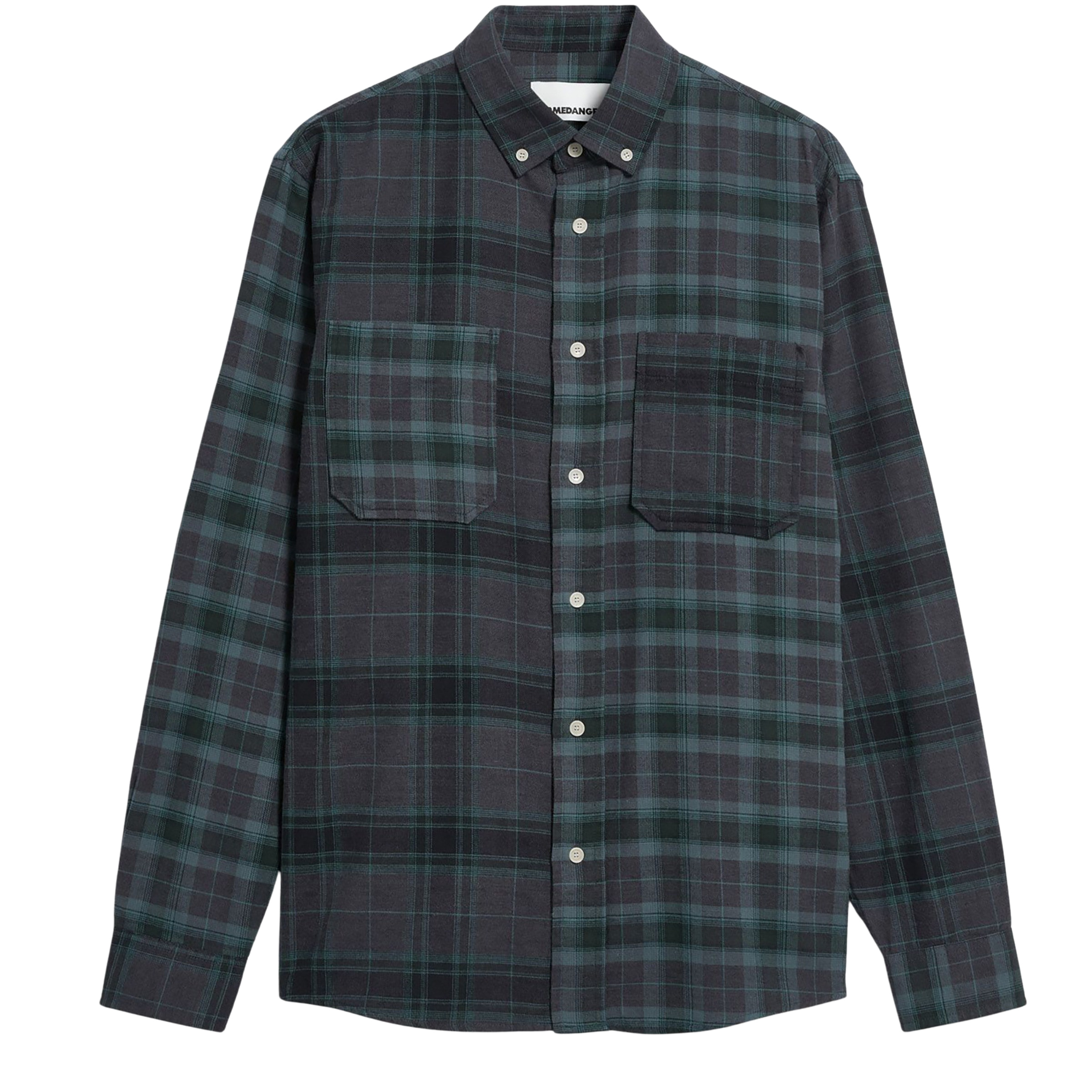 Armedangels Patchwork Herren Hemden schwarz Größe M Lifestyle Atmungsaktiv