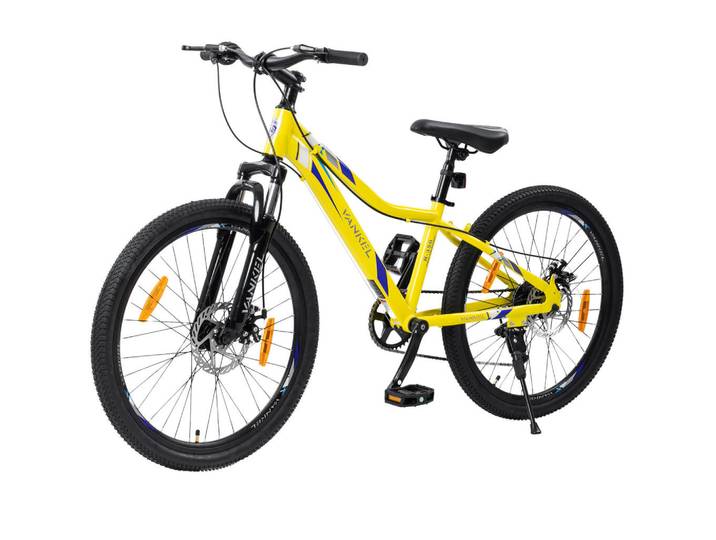 Oxeza Kinderfahrrad 20 Zoll - Gelb mit V-Bremsen und 6-Gang-Schaltung - Stahlrahmen, Metall, Mode, Rechteckig, 93 cm, Freizeit & Co, Sport & Fitness, Fahrräder, Kinderfahrräder