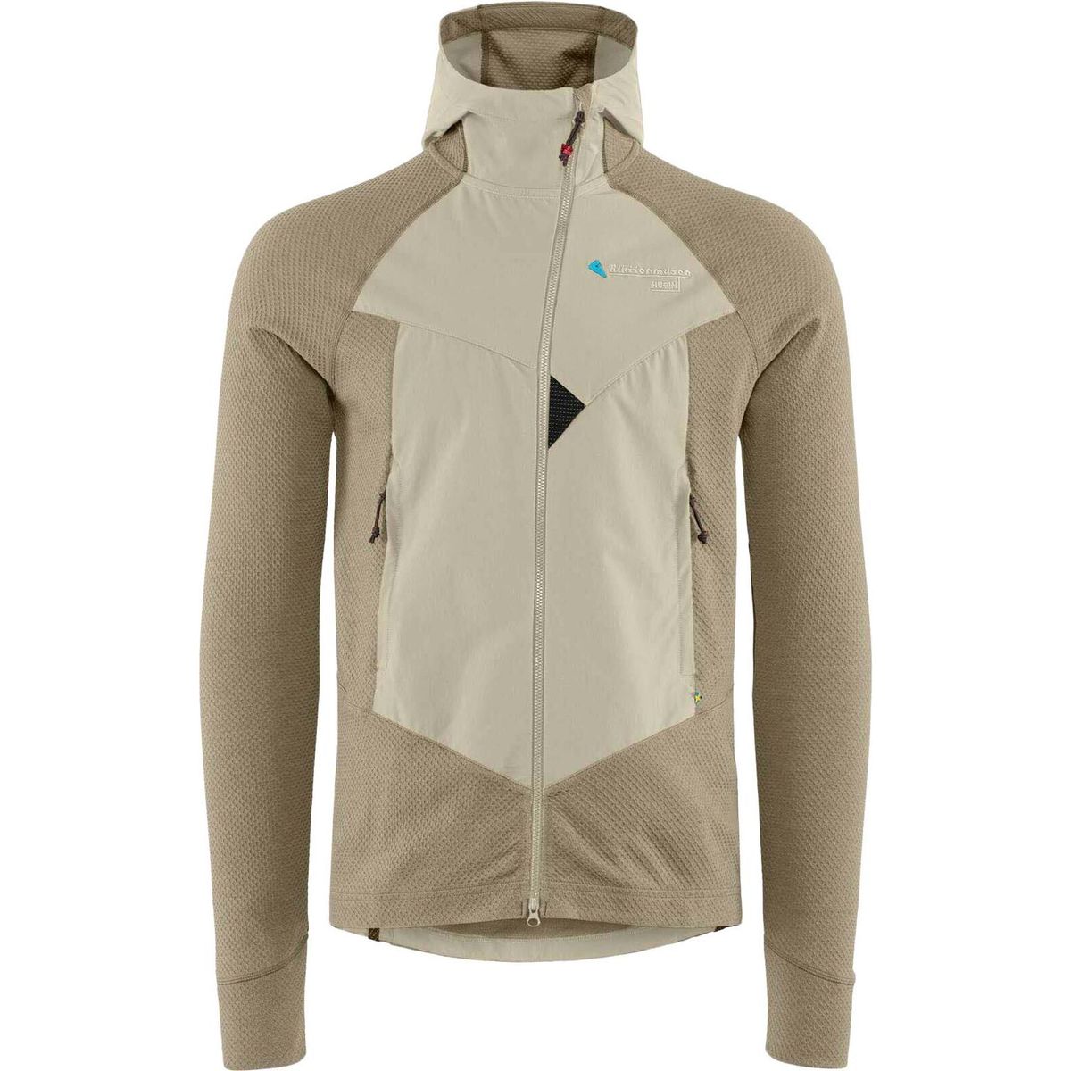 Klättermusen Hugin Zip Hoodie M's silver green-clay (588) M 20681M21_588-M