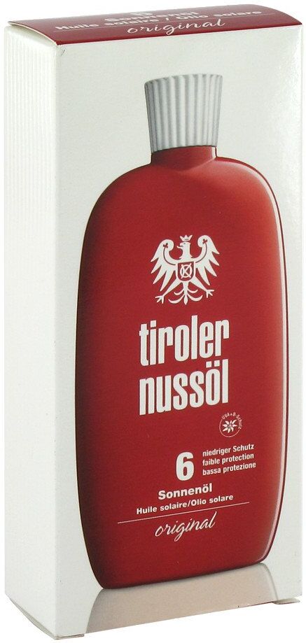 Dermapharm Tiroler Nussöl Original sonnenöl Wasserfest Lsf 6